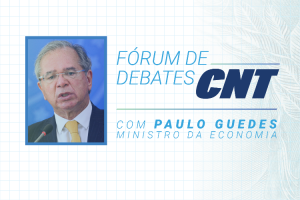Leia mais sobre o artigo Fórum CNT de Debates recebe ministro da Economia, Paulo Guedes; inscrições estão abertas