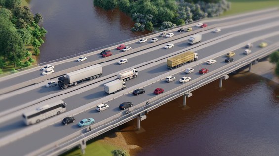 Leia mais sobre o artigo DNIT dá início às obras de implantação das pontes sobre o rio dos Sinos na BR-116/RS