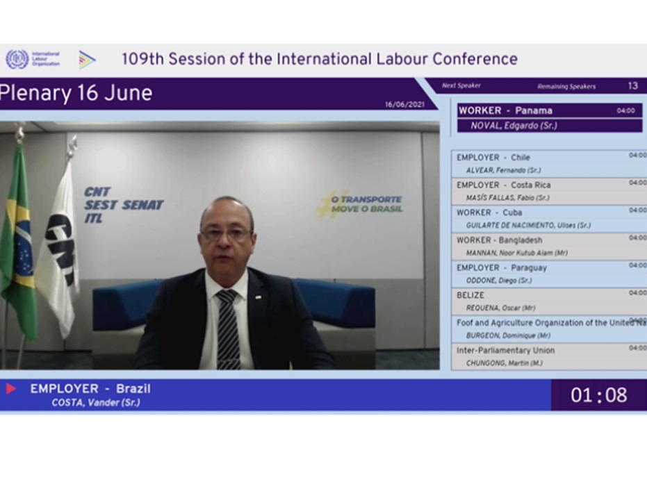 No momento, você está visualizando Presidente da CNT defende na OIT a requalificação profissional e a retomada das reformas