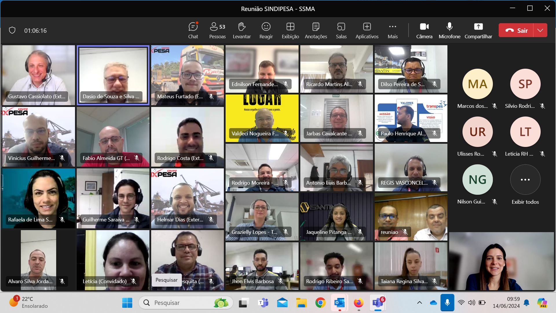 Leia mais sobre o artigo SINDIPESA realiza primeira reunião do grupo de Segurança (SSMA)