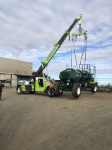 Franna Loading Gyral Air Seeder