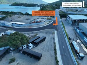 Leia mais sobre o artigo Iniciadas as obras de acesso ao Porto de São Sebastião pelo Contorno Sul da Tamoios