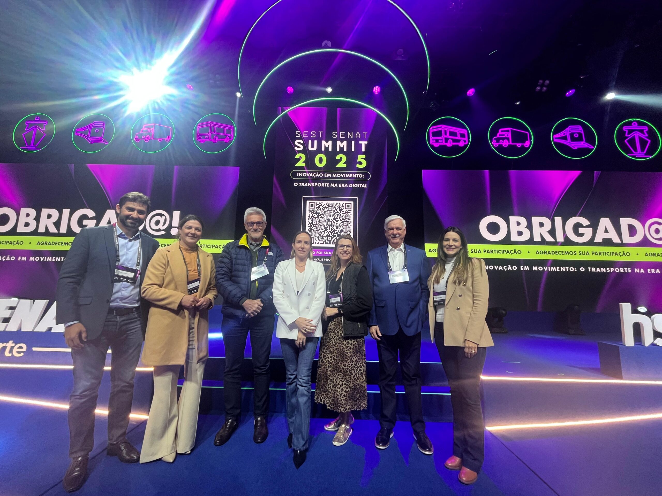 No momento, você está visualizando SINDIPESA marca presença no SEST SENAT Summit, evento que destacou a nova era digital do transporte